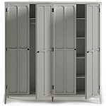 Шкаф серый Silva Grey Cabinet варинант исполнения - 9 | Loft Concept в Краснодаре