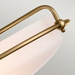 Потолочный светильник со стеклянным плафоном на изогнутых кронштейнах Quoizel  варинант исполнения - 14 | Loft Concept в Краснодаре