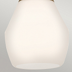 Подвесной светильник каплевидной формы с комбинированным плафоном из стали и белого матового стекла Kichler варинант исполнения - 13 | Loft Concept в Краснодаре