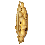 Бра светодиодное из многослойных золотых дисков Metal Disc Chandelier варинант исполнения - 4 | Loft Concept в Краснодаре