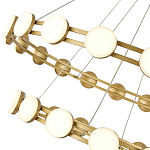 Люстра двухъярусная с круглыми светодиодными источниками света Maxine Light варинант исполнения - 8 | Loft Concept в Краснодаре