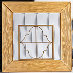 Зеркало квадратное в фактурной раме Pattern варинант исполнения - 1 | Loft Concept в Краснодаре