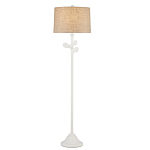 Торшер с белым каркасом и тканевыми абажуром Natural Stems варинант исполнения - 2 | Loft Concept в Краснодаре