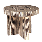 Столик журнальный круглый с полосатым узором Zebroids варинант исполнения - 1 | Loft Concept в Краснодаре
