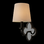 Бра с белым текстильным абажуром и фигурным основанием с зеркальной вставкой Vitorino варинант исполнения - 9 | Loft Concept в Краснодаре