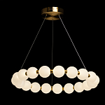 Люстра круглая с матовыми белыми шарами PEARLS Suspension варинант исполнения - 3 | Loft Concept в Краснодаре