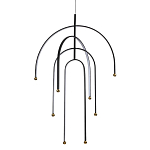 Люстра подвесная с дугообразными изогнутыми элементами Luke Lampco Tracer Lamp варинант исполнения - 1 | Loft Concept в Краснодаре