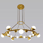 Люстра подвесная светодиодная с плафонами в форме шара Italian Globe Cedar Moss Light варинант исполнения - 4 | Loft Concept в Краснодаре