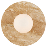 Бра в виде диска с плафоном из матового белого стекла Marble Glow варинант исполнения - 3 | Loft Concept в Краснодаре