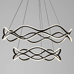 Люстра подвесная с волнообразным черным каркасом Black Tsunami варинант исполнения - 1 | Loft Concept в Краснодаре
