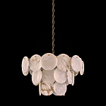 Люстра трехъярусная с подвесками из округлых элементов Cryptocrystalline Stone варинант исполнения - 2 | Loft Concept в Краснодаре