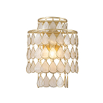 Бра с декором из натуральной морской ракушки Iridescent Light варинант исполнения - 1 | Loft Concept в Краснодаре