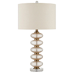 Настольная лампа с фактурным стеклянным корпусом Glamorous Pommel варинант исполнения - 3 | Loft Concept в Краснодаре