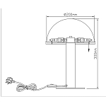 Настольная лампа c абажуром в форме купола из натурального камня  Heavenly Harmony варинант исполнения - 7 | Loft Concept в Краснодаре