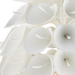 Люстра белая каплевидной формы из цветков лилии White Natural Lines варинант исполнения - 2 | Loft Concept в Краснодаре