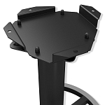 Барный стул вращающийся со спинкой и подлокотниками Douglas Rhombus Черный Велюр варинант исполнения - 6 | Loft Concept в Краснодаре