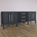 Большая VT-тумба Primo шпон Черный дуб варинант исполнения - 3 | Loft Concept в Краснодаре