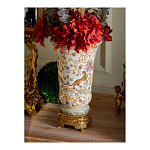 Ваза из фарфора на бронзовом основании Turquoise Blooming Garden варинант исполнения - 9 | Loft Concept в Краснодаре