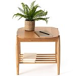 Приставной стол из массива дуба Reyer Side Table варинант исполнения - 4 | Loft Concept в Краснодаре