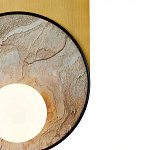 Бра с каменным диском в металлической раме Sandstone Painting варинант исполнения - 3 | Loft Concept в Краснодаре