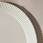 Зеркало в круглой фактурной раме Mirror Modern Texture белое варинант исполнения - 4 | Loft Concept в Краснодаре