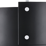 Потолочный светильник круглый светодиодный Semicircular White Panels чёрный варинант исполнения - 1 | Loft Concept в Краснодаре