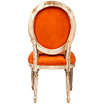 Стул из натурального бука оранжевое с цветным принтом Impressionism in Color варинант исполнения - 2 | Loft Concept в Краснодаре