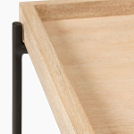 Консоль деревянной столешницей и полкой Wooden Table Top and Shelf варинант исполнения - 2 | Loft Concept в Краснодаре