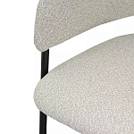 Стул мягкий с подлокотниками Chair Gray Upholstery Boucle варинант исполнения - 6 | Loft Concept в Краснодаре