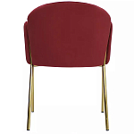 Стул бордовый на золотистых ножках Burgundy Chair варинант исполнения - 4 | Loft Concept в Краснодаре