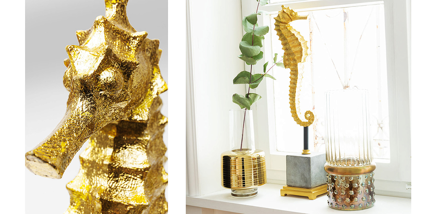 Статуэтка Golden Sea Horse - Loft-Concept в Краснодаре