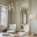 Торшер с фактурным каркасом и прямоугольным тканевым абажуром Shiye and Simplicity варинант исполнения - 3 | Loft Concept в Краснодаре