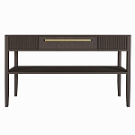 Дизайнерская Консоль с полкой и ящиком Primo Темный орех варинант исполнения - 8 | Loft Concept в Краснодаре