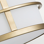 Потолочный светильник с белым матовым абажуром в металлическом каркасе Feiss варинант исполнения - 5 | Loft Concept в Краснодаре