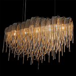 Люстра подвесная с металлическими цепочками и изогнутыми металлическими дугами 72 см Atlantis Chain варинант исполнения - 8 | Loft Concept в Краснодаре