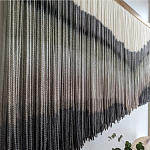 Пейзаж из нитей Макраме Wall decor Black and White Landscape варинант исполнения - 2 | Loft Concept в Краснодаре