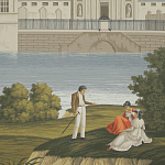 Обои ручная роспись Monuments of Paris Roberts on scenic paper варинант исполнения - 2 | Loft Concept в Краснодаре