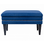 Мягкая банкетка на черных ножках с зоной для хранения Casket Blue варинант исполнения - 1 | Loft Concept в Краснодаре