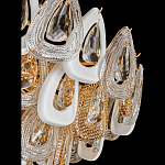 Люстра с многослойными белыми и прозрачными подвесками Character Chandelier варинант исполнения - 2 | Loft Concept в Краснодаре