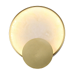 Бра в форме диска из бежевого алебастра Cryptocrystalline Stone варинант исполнения - 1 | Loft Concept в Краснодаре