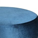 Пуф синий велюр на золотом металлическом основании Golden Belt варинант исполнения - 2 | Loft Concept в Краснодаре