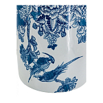 Ваза с мотивами цветущего сада с попугаями Vase Inspired by Nature варинант исполнения - 3 | Loft Concept в Краснодаре