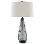 Настольная лампа с фактурным стеклянным основанием Glass Vertical варинант исполнения - 2 | Loft Concept в Краснодаре