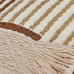 Чехол на подушку с вышивкой в виде геометрических узоров Beige Calista Rect варинант исполнения - 2 | Loft Concept в Краснодаре