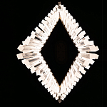 Люстра золотого цвета в форме галочки с каскадом длинных прозрачных трубок Eurofase варинант исполнения - 12 | Loft Concept в Краснодаре