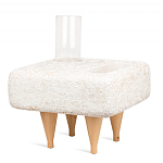 Керамический столик на деревянных ножках «Квадро» варинант исполнения - 2 | Loft Concept в Краснодаре