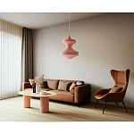 Подвесной вязаный розовый светильник «Моника» варинант исполнения - 3 | Loft Concept в Краснодаре