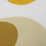 Подушка декоративная хлопковая горчичного цвета с абстрактным принтом Elysian Flow Sunset варинант исполнения - 3 | Loft Concept в Краснодаре