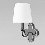 Бра с белым текстильным абажуром и фигурным основанием с зеркальной вставкой Vitorino варинант исполнения - 8 | Loft Concept в Краснодаре