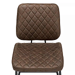 Стул с темно-коричневой обивкой из экокожи Benderson варинант исполнения - 5 | Loft Concept в Краснодаре